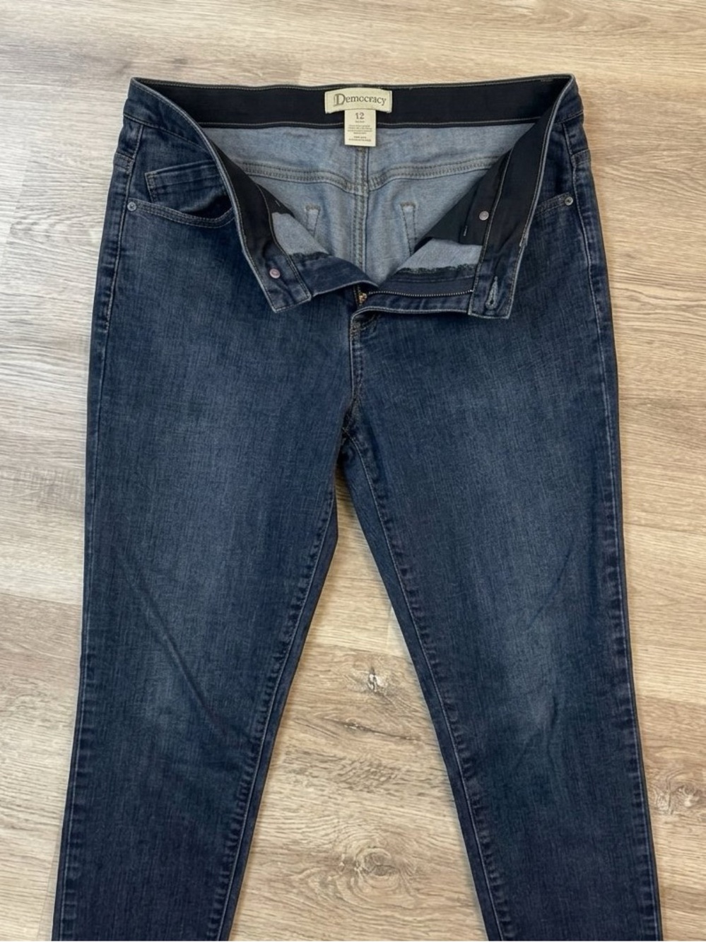 Democracy Classic Women's Dark Blue Denim Jeans | 12 | Ab Technology